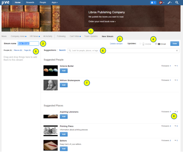 How a custom stream page looks